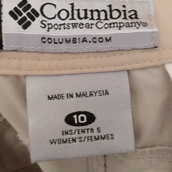 Columbia GRT Shorts Khaki Size 10 - Picture 6 of 8
